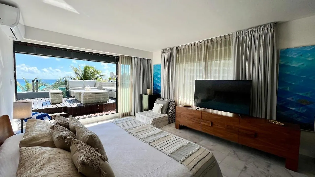 Xcanan Loft On Park Royal, The Best Area In Cancun Right On The Beach 墨西哥